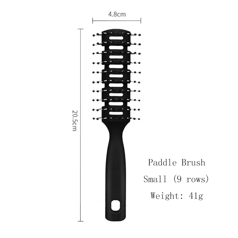 Spare Ribs Comb Professional Fluffy Styling Comb Home Curls Comb Nine Rows Hair Hair Brush Skin Massage Comb Barber Comb