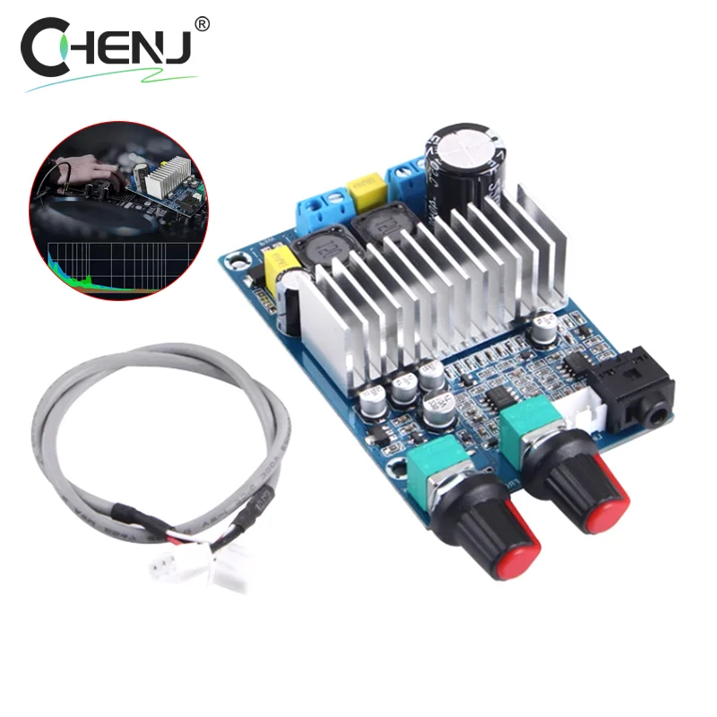 DIY Speaker Home Theater TPA3116 Subwoofer Amplifier Board Audio 100W DC12-24V Support Bass Output 2.0 Chennel Amplificador