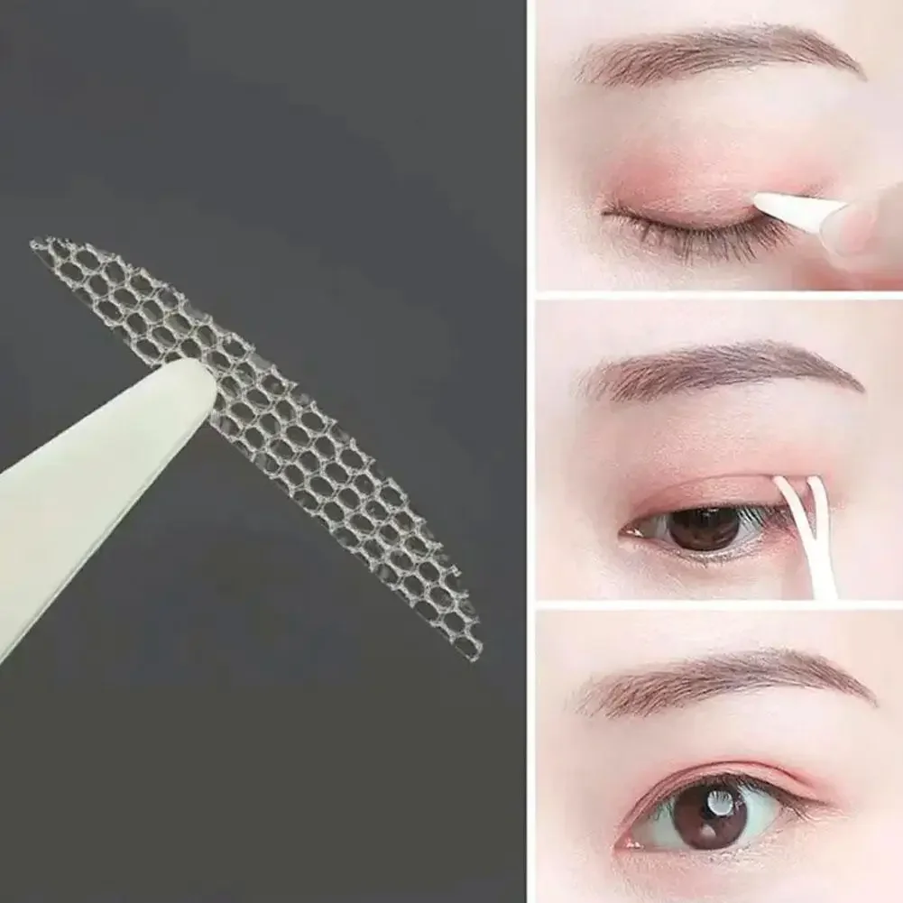 Double Fold Eyelid Tape Sticker Lace Nature Clear Beige Stripe Self-adhesive Natural Eye Makeup Make Up With Tool