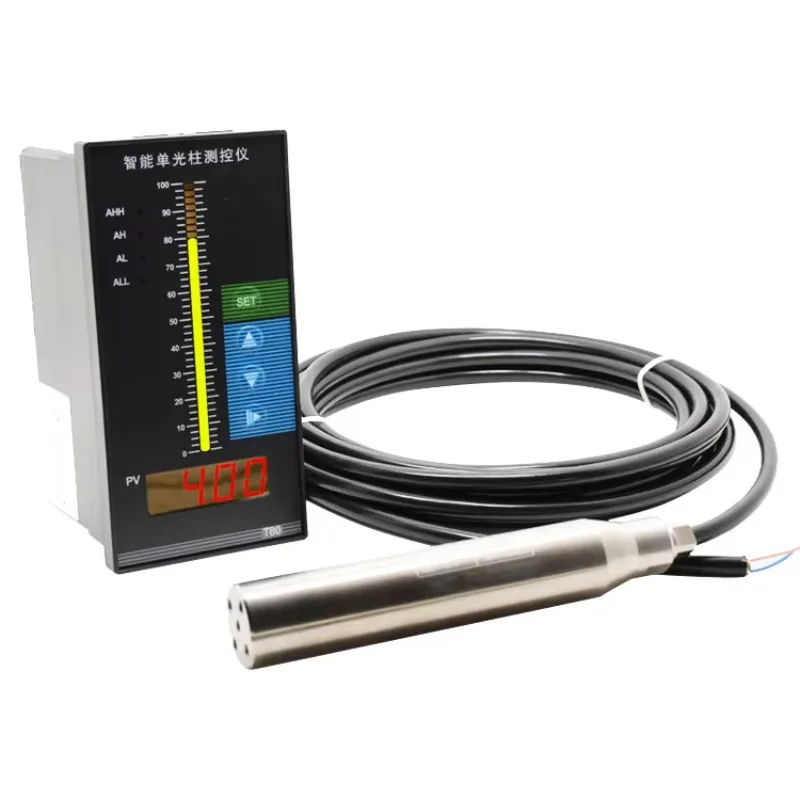 

Submersible Water Pressure Gauge Liquid Level Transmitter with Temperature Probe Pressure Sensor Oil tank Level Indicator