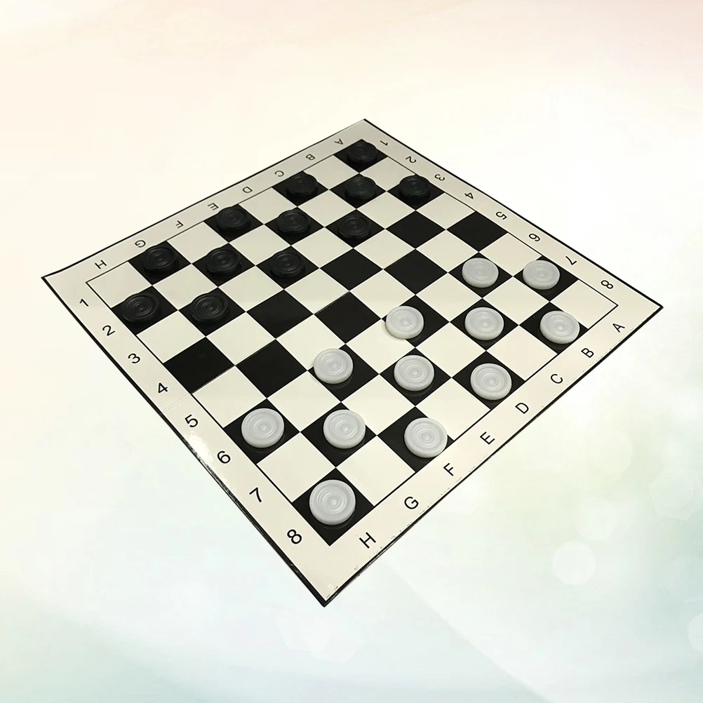 

Folding Plastic Checkers Set Lightweight Non-Toxic Chess Game For Kids Adults Home Outdoor Play Chinese Checkers Game