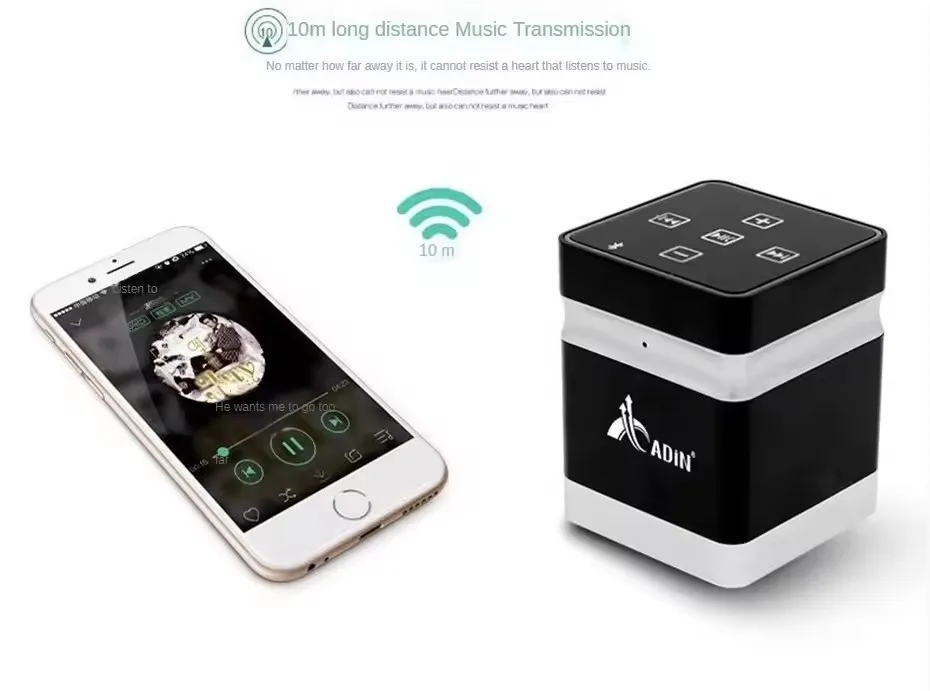 Głośnik Bluetooth Adin 26W z wibracjami, przenośny, bezprzewodowy subwoofer muzyczny z wibracjami, metalowy soundbox, głośny, zapobiegający zakłóceniom od sąsiadów, model 2025