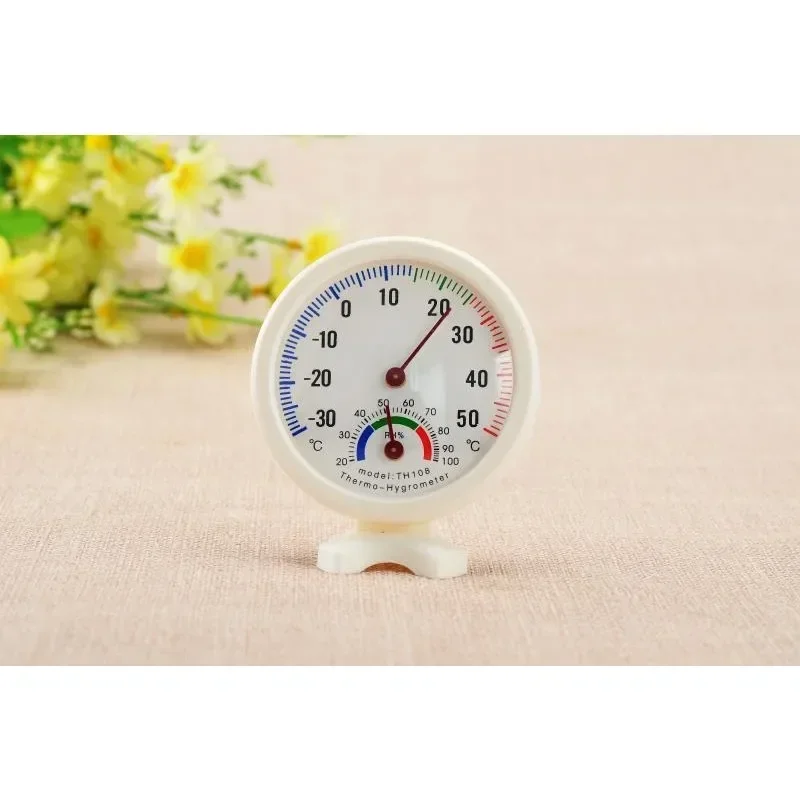 

Round Measuring Tool Mini 2 in 1 Thermometer Hygrometer Temperature Humidity Meter Gauge Clock-shaped Wall-mounted