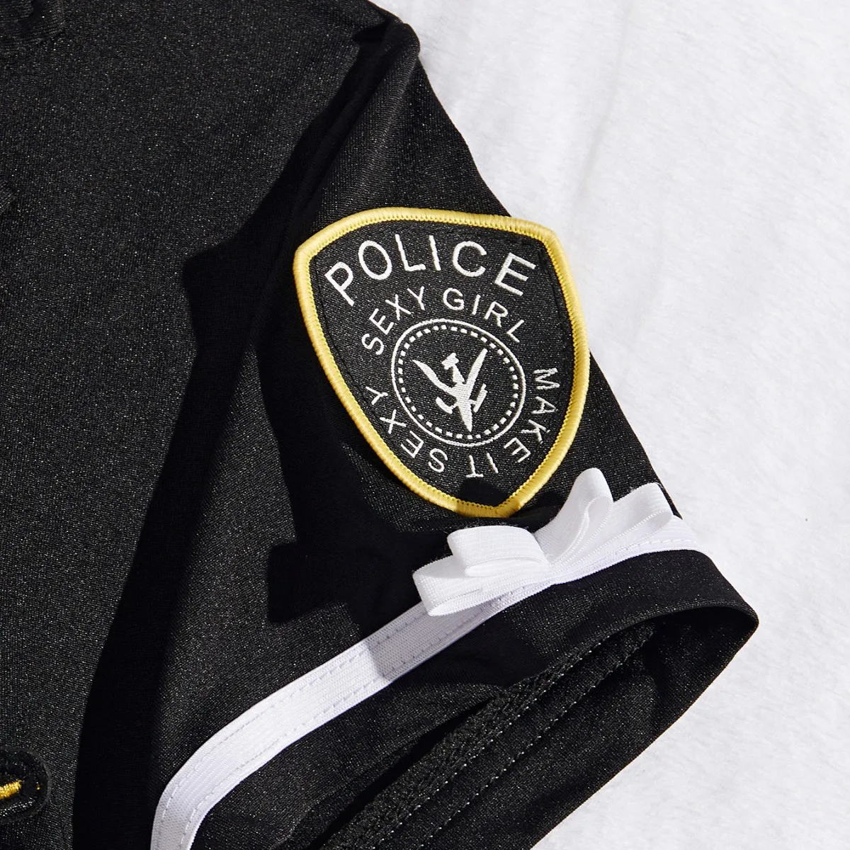 Uniformes de mujer policía y azul marino, conjuntos de tentación de talla grande, pijamas sexys para mujer