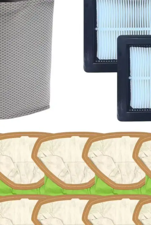 

Набор из 6-х предметов для пылесосов ProTeam: 10 мешков для сбора пыли, 1 тканевый мешок, 2 HEPA-фильтра. Номера деталей: 107314 - 107315 - 834072