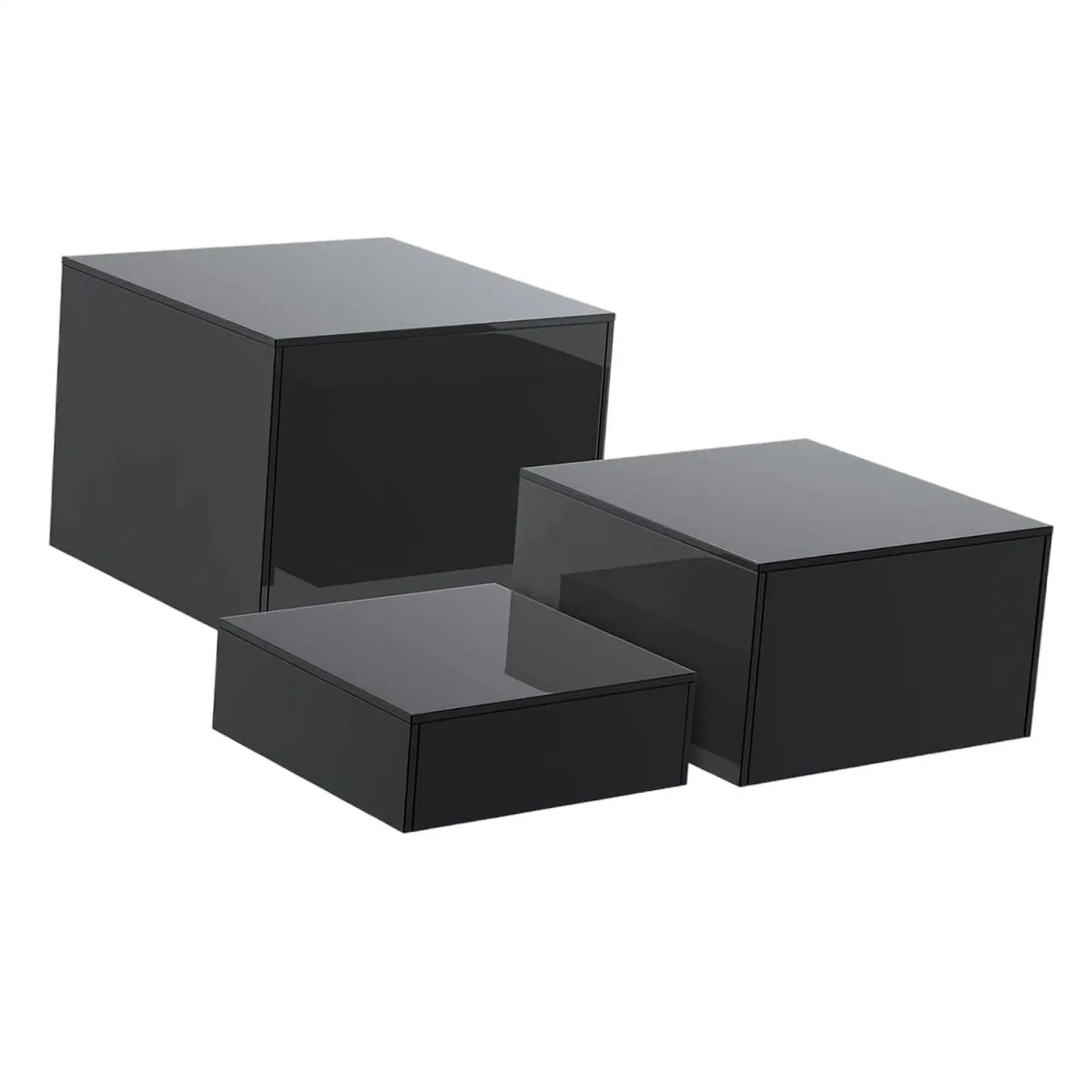 

Набор из 3 подставок для фуршета с полым основанием, штабелируемые, для демонстрации десертов, еды, украшений на вечеринках, в ресторанах, фуршетах