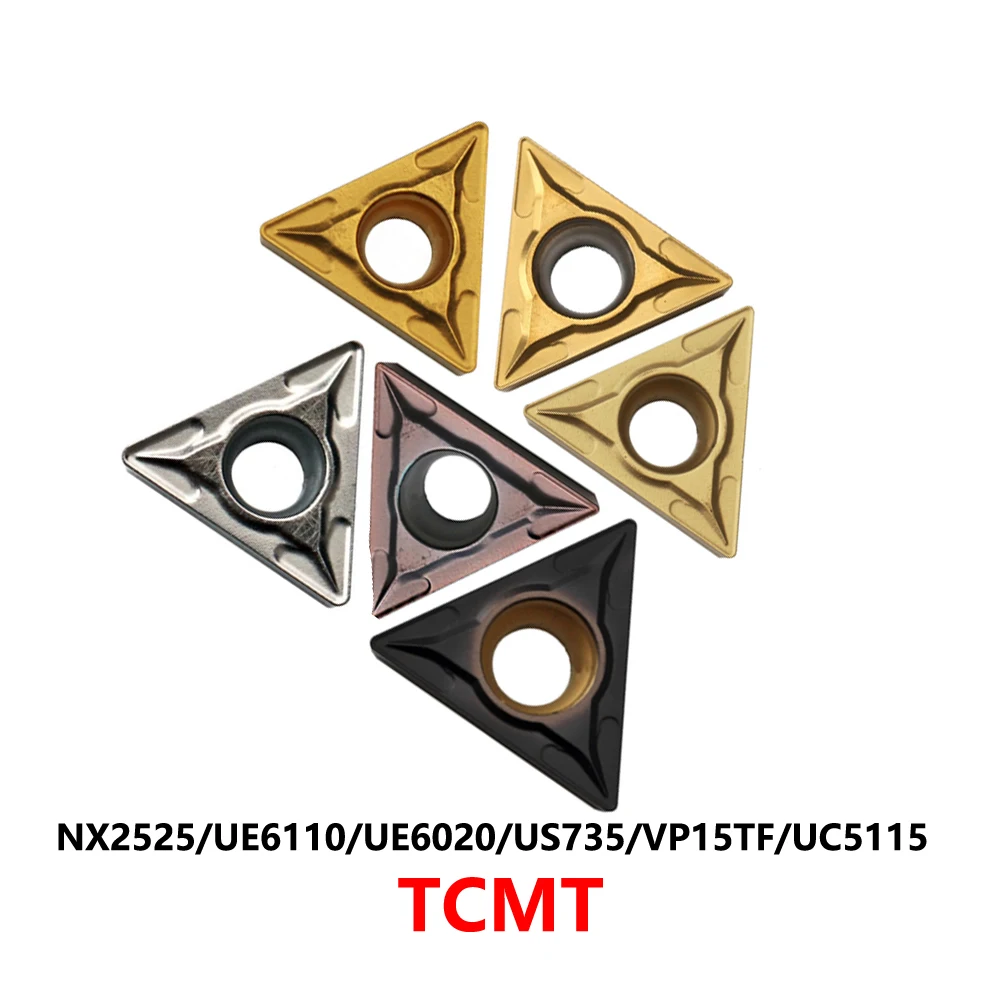 

Original TCMT110202 TCMT110204 TCMT110208 TCMT16T304 TCMT16T308 NX2525 UE6020 US735 VP15TF UC5115 Carbide Insert TCMT CNC Tools