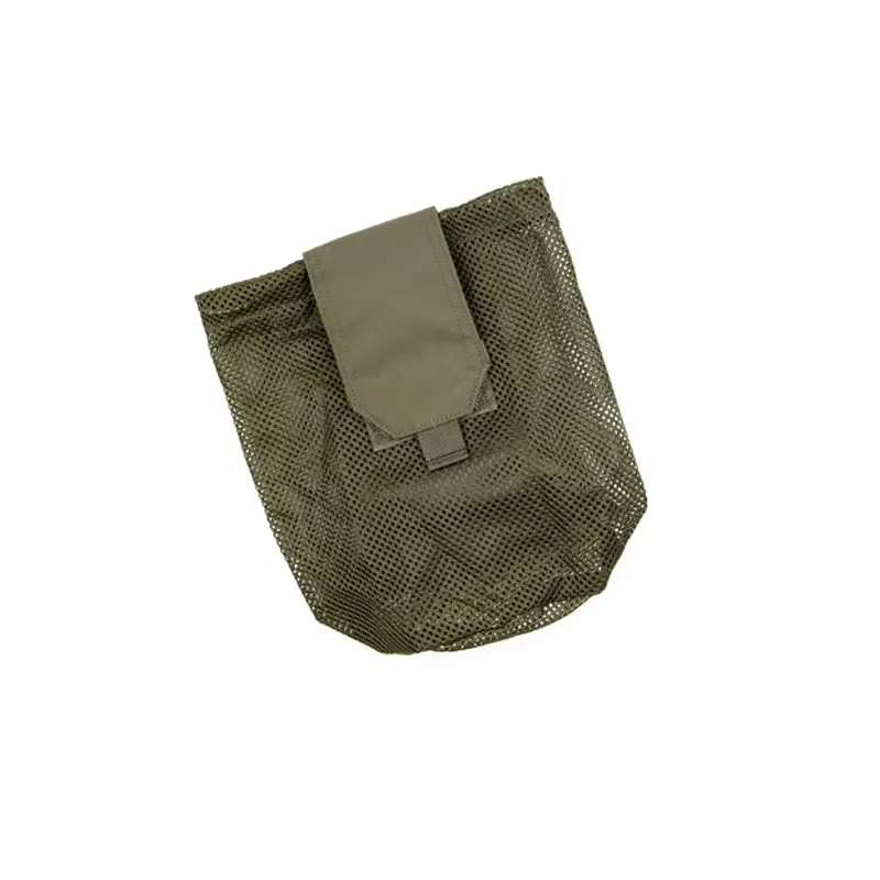 Tactical Drop Dump Pouch Airsoft Foldable Mesh Magazine Pouch Multicam Paintball Hunting Utility Storage EDC Molle Bag