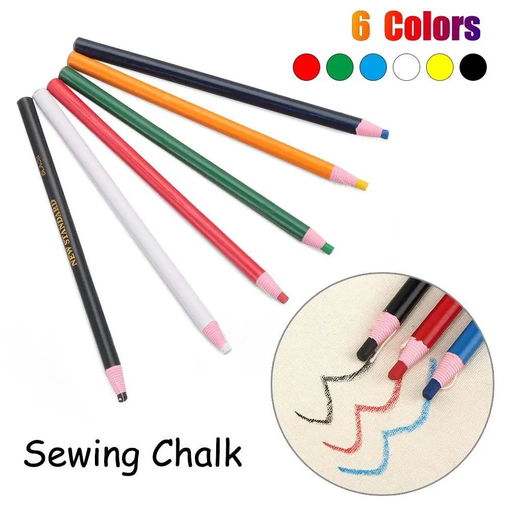 

12PCS Tailor Garment Pencil Cut-free Erasable Marker Pen Craft Dressmaker Fabric Sewing Chalk Patchwork Sewing Accessories