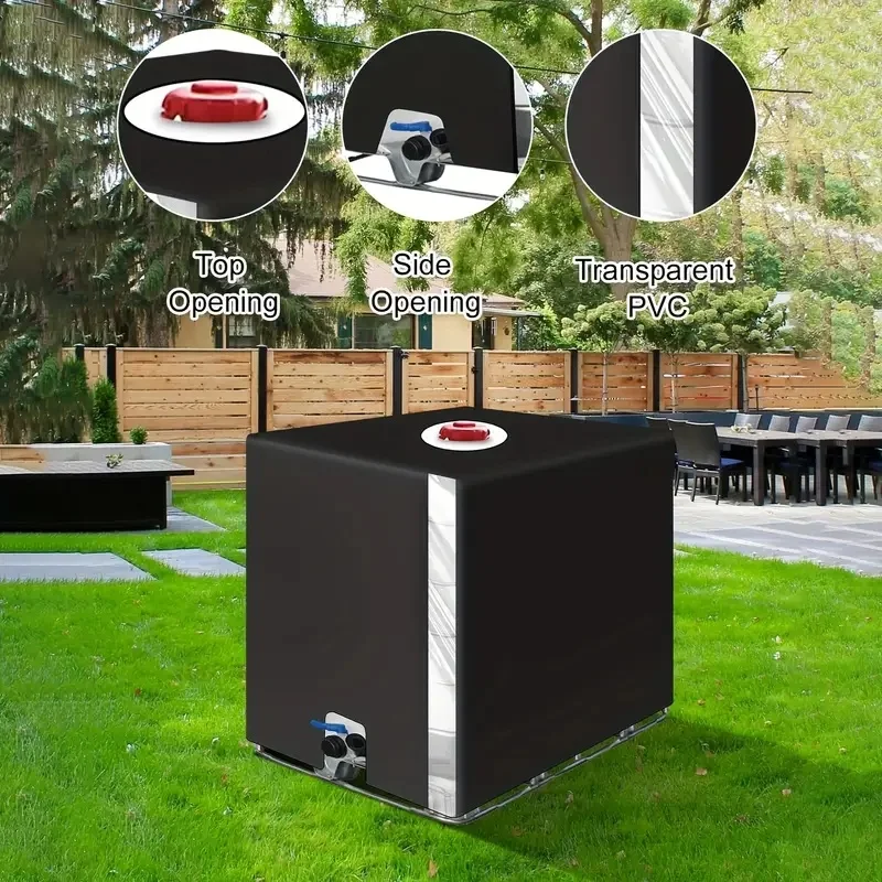 Heavy industry water tank dust cover, suitable for courtyards and decks.  Dust-proof, wind-proof and water-proof, durable