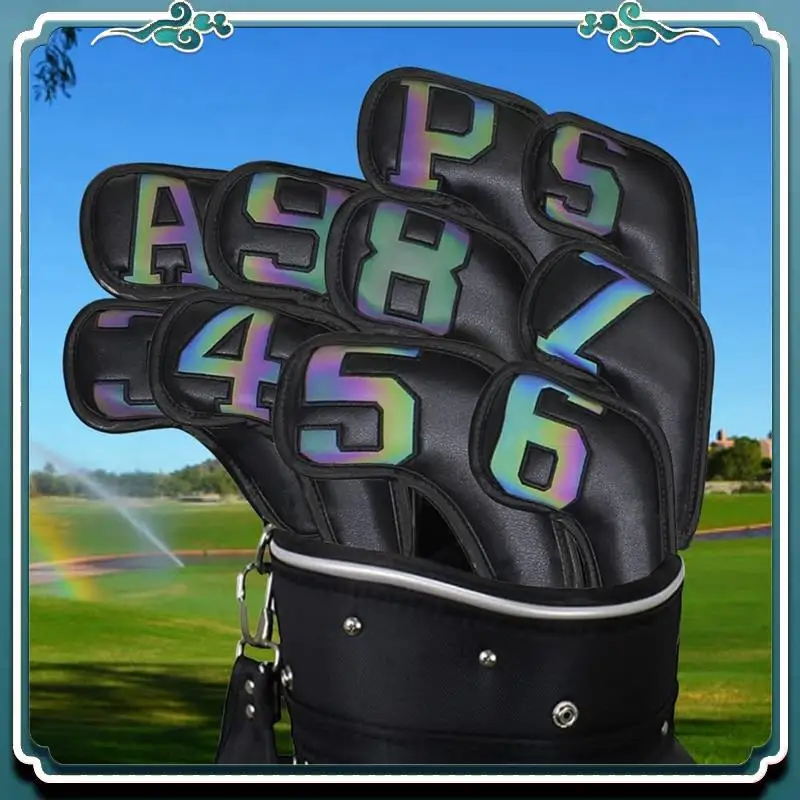 

Reliable 10PCS Golf Iron Club Head Covers Golf Club Covers Protective Covers Golf Supplies Gift Club Head Covers