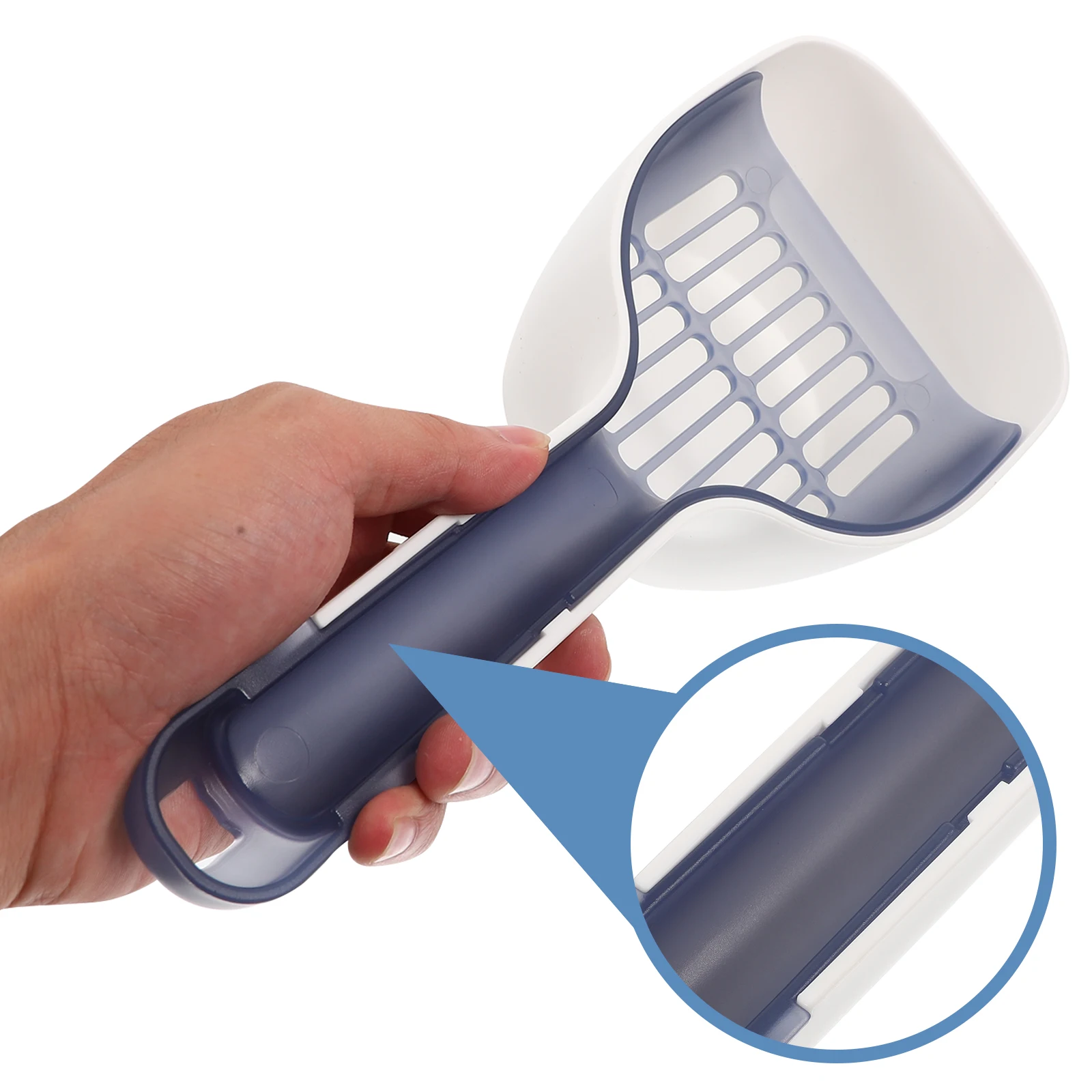 

Cat Litter Scoop Suit Box Self Cleaning Cats Poop Scooper Trash Can Toilet Plastic Pet Litter Shovel Large Capacity Excellent