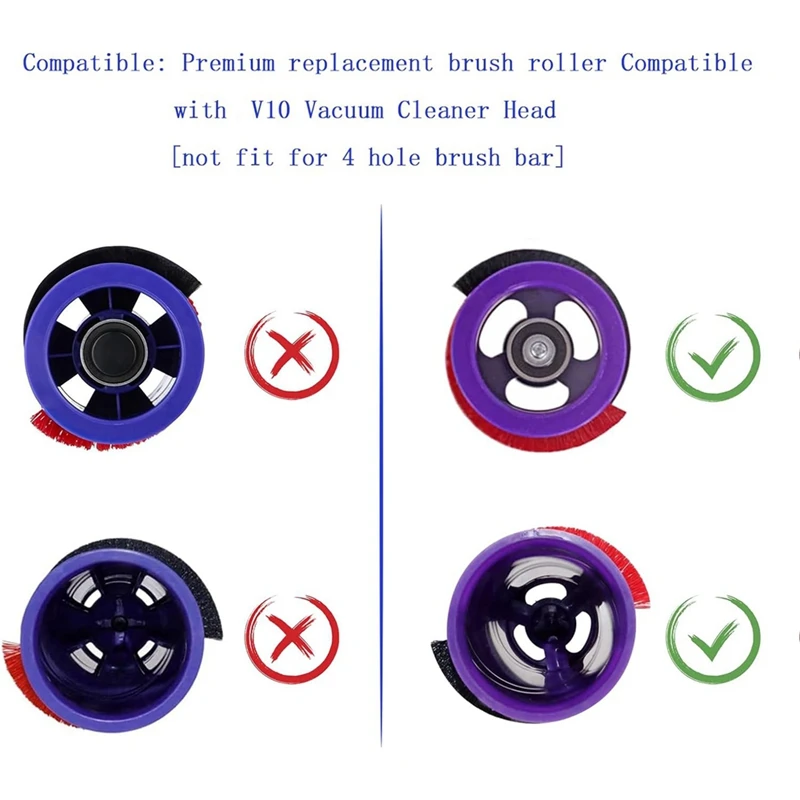 استبدال شريط لفة فرشاة دوارة لدايسون ، محرك مباشر ، فرشاة أرضية كهربائية ، جزء مكنسة كهربائية ، V10 ، من من من من من من 100 إلى 01