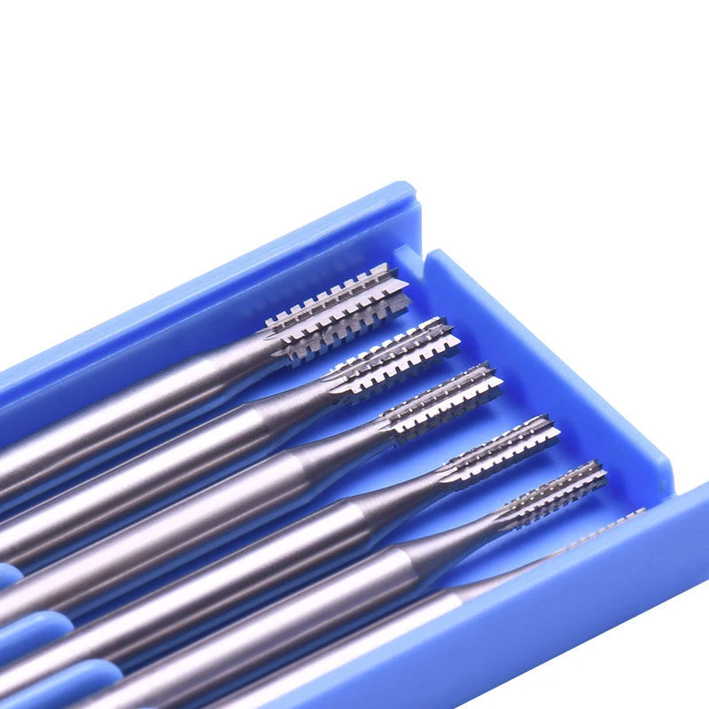 

6PCS/pack Cylinder Steel Bur Diamond Setting Bur jewelry making tools rotary cutting HSS burs