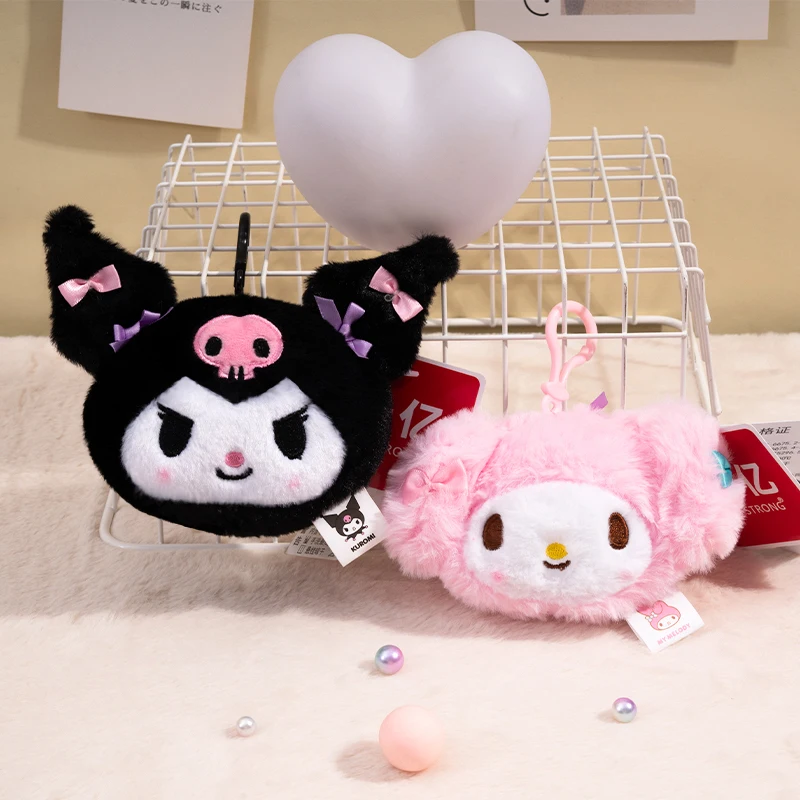 Sanrio Hello Kitty Kuromi Melody Cinnamoroll Plüschtier Puppe Schlüsselanhänger Rucksack Anhänger Cartoon & süßes Kinderspielzeug Geschenk