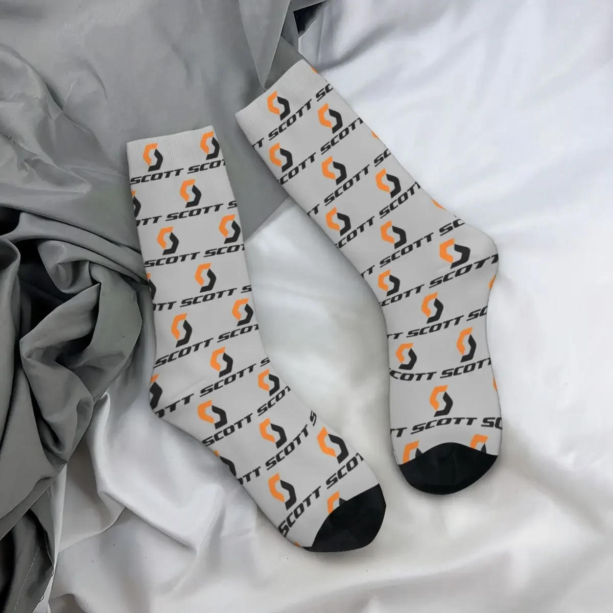 Chaussettes avec logo de vélo Scott Harajuku, bas super doux, chaussettes longues toutes saisons, accessoires pour cadeaux unisexes