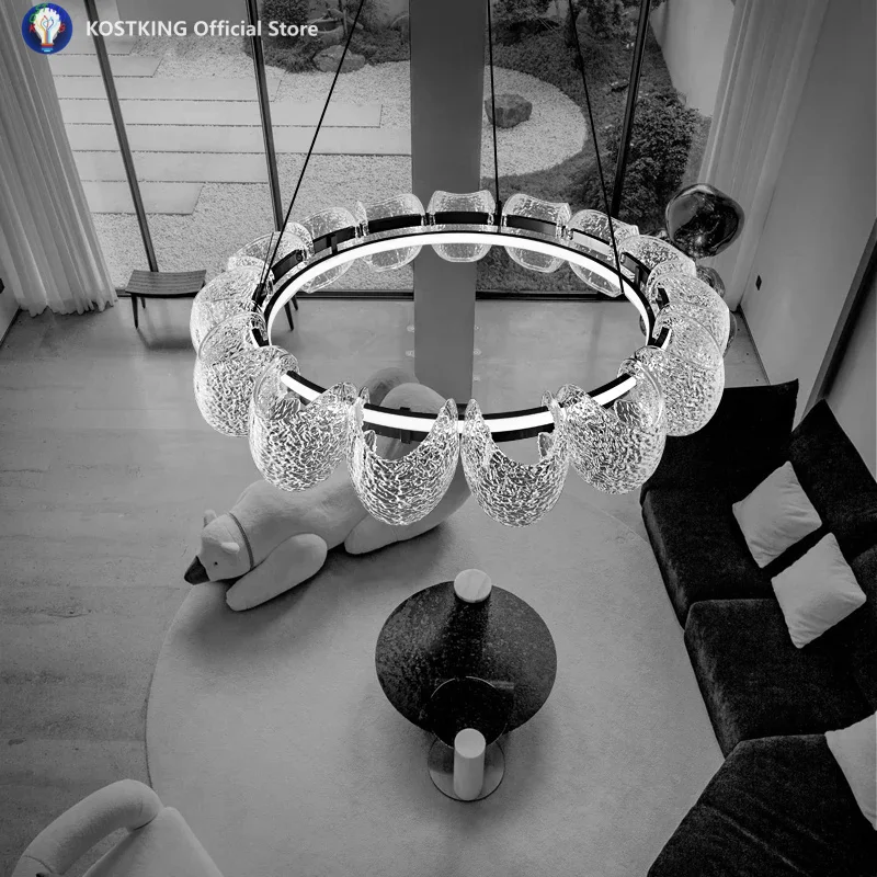 All Copper Italian Minimalist Living Room Chandelier Main Light Designer Atmospheric Advanced Sense 2025 New Modern Bedroom Lamp