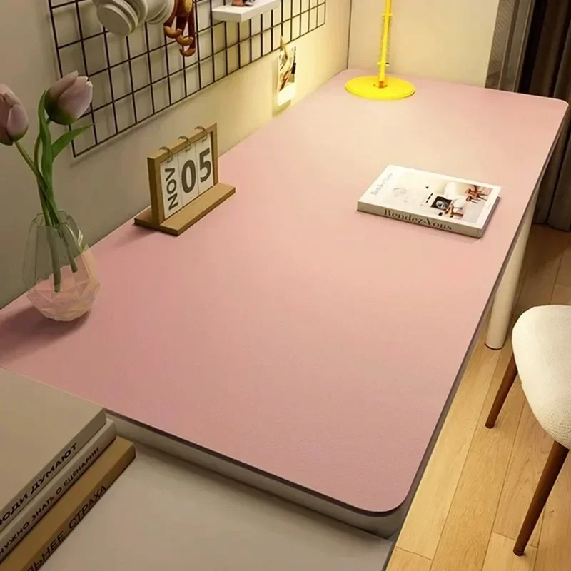 Large Size Study Desk Mat Leather Table Cloth Table Protector for Home Easy Clean Waterproof Tea Coaster Keyboard Mouse Mat