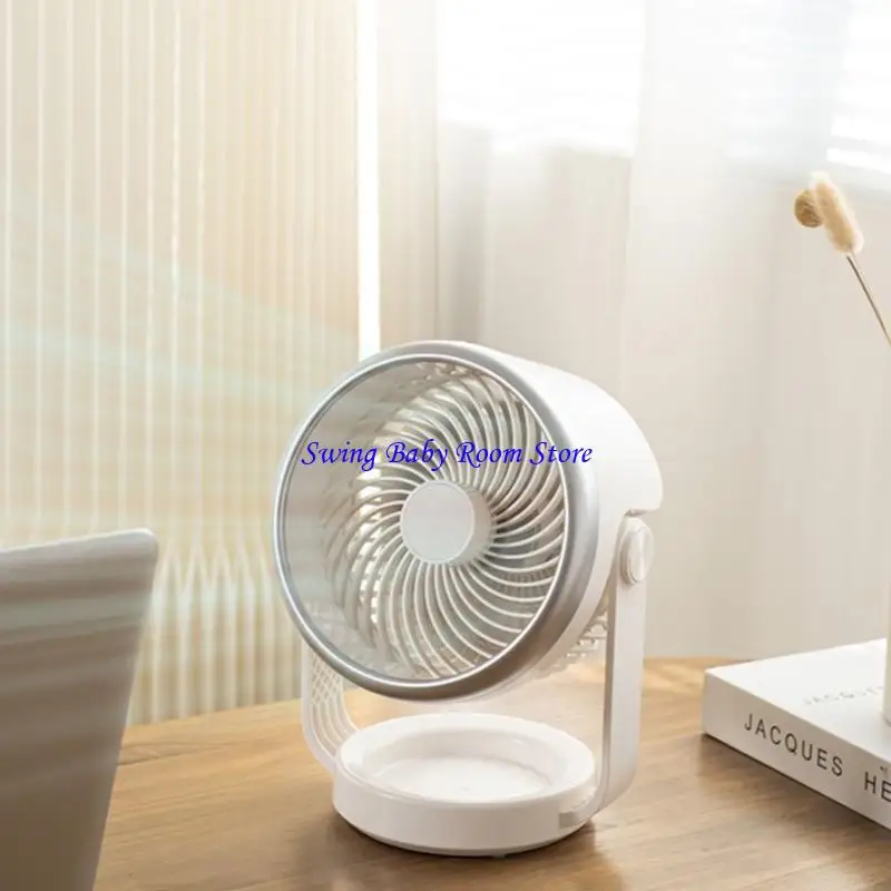 

K1AD Стол -воздушный вельтор для спальни для спальни 4 -й скорость, установленная низко шумом 3600 мАч.