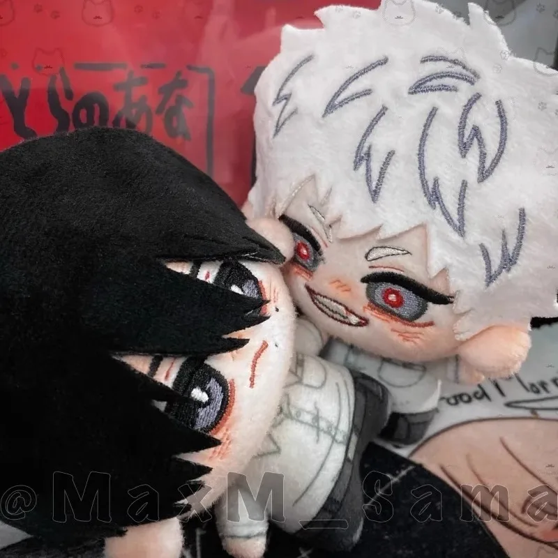 Anime cosplayunu q versão pingente de pelúcia 10cm algodão boneca chaveiro mochila cinta verão hikaru mored yoshiki tsujinaka design