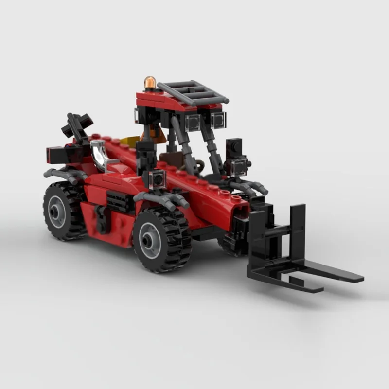 City Car Model MOC Building Bricks Classic Engineering Telehandler Modular Technology Children Holiday Gifts Assemble Toys Suit