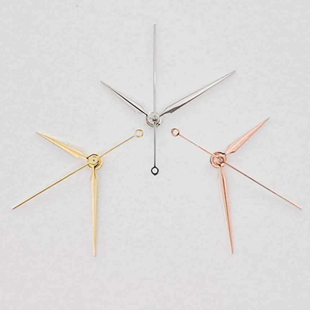 

Стрелки для часов NH35, NH35A, NH36, 7S36, 4R36 без люминесцентного покрытия, полированные, с алмазной огранкой, золотые, серебряные, розовое золото, для запчастей Seiko