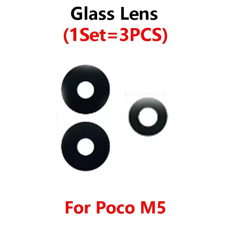 

Для Xiaomi Poco M5 задняя камера стеклянный объектив крышка материнской платы с запасными частями в рамке