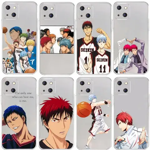 Kuroko No Basket 애니메이션 전화 케이스 Iphone 15 11 13 14 Pro Max 7 8 Plus X Xr Xs Max Se2020 12mini 투명 커버