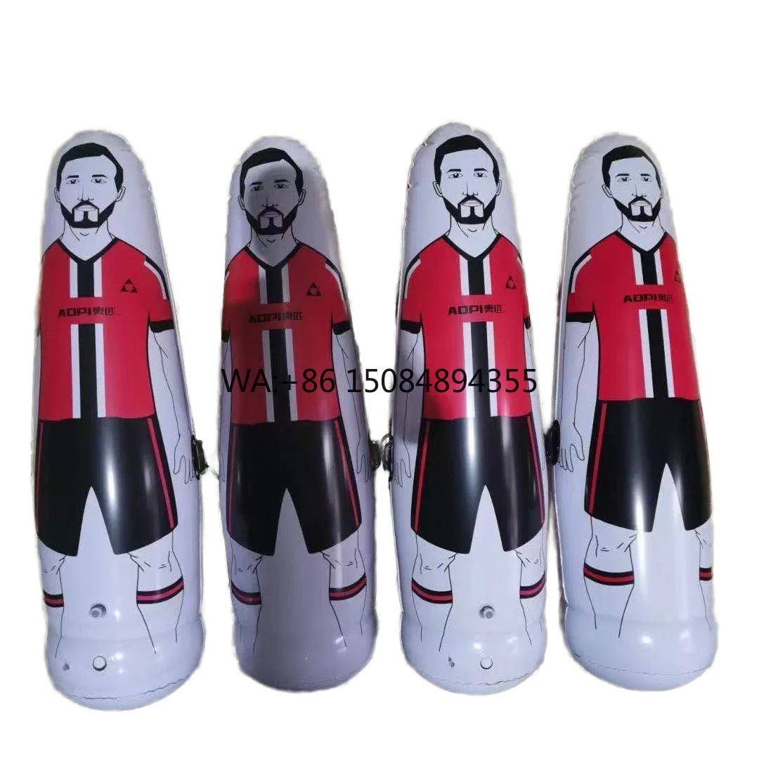 70 Inch White American Football Inflatable PVC Material Foldable Tackling Goalkeeper Mannequin Training Equipment for All