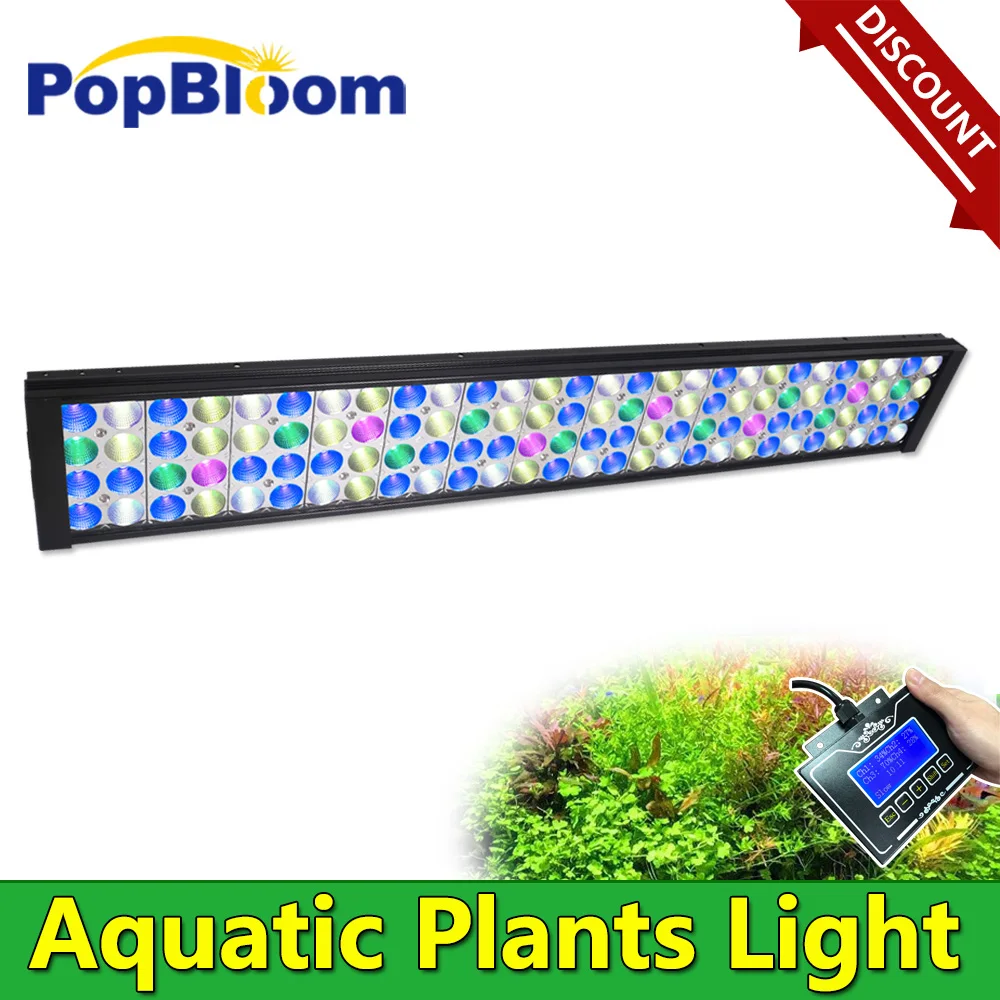 

PopBloom-Smart Aquatic Plants Lighting,Aquarium LED Full Spectrum Freshwater Light for Planted Fish Tank,Freshwater Aquarium LED