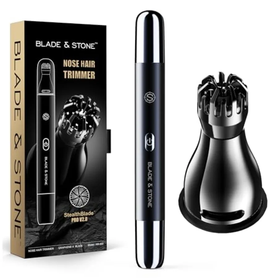 

NS502DN Триммер для носа и ушей 2,0 GrapheneX Лезвие Высокопроизводительный малошумящий двигатель Запатентованный дизайн вращающегося лезвия Удобный для кожи Без TugFree Perf