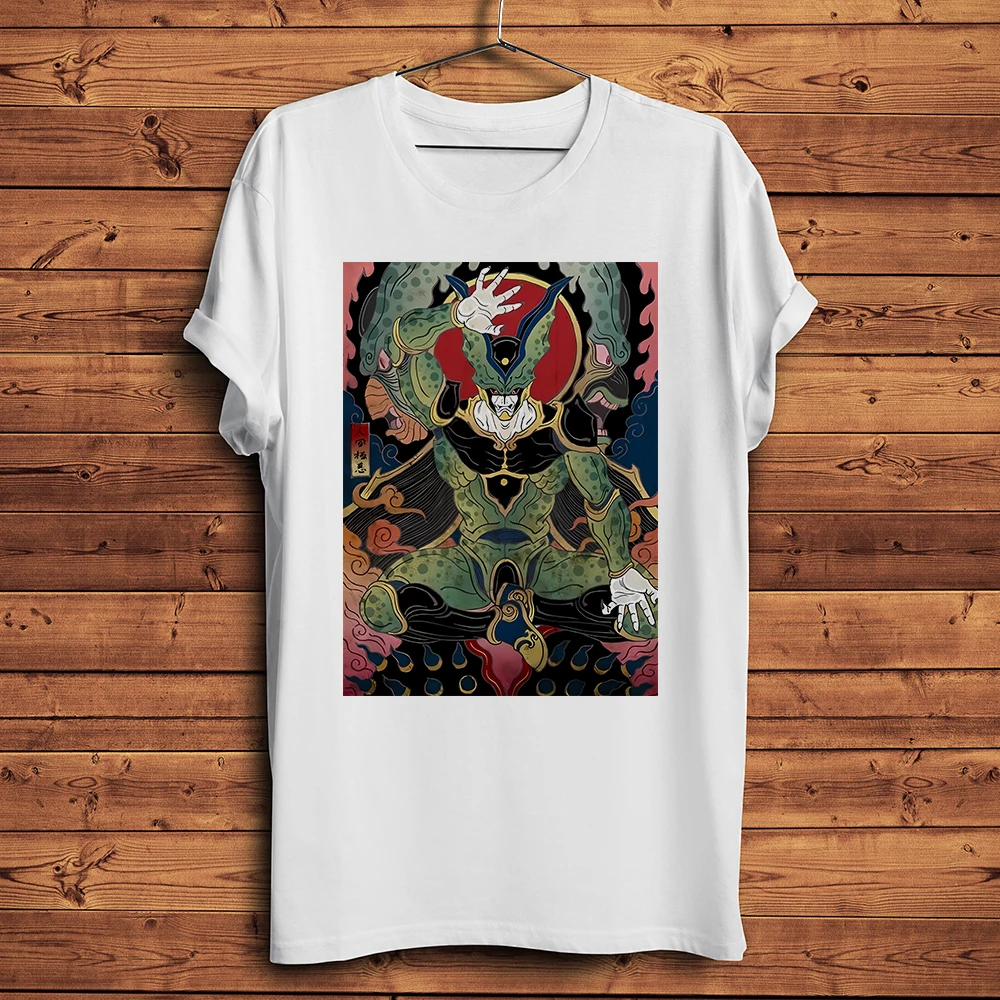 China ancient Mural Arhat style manga Buu Funny anime TShirt Men Homme Daily short sleeve T Shirt Unisex streetwear Tee