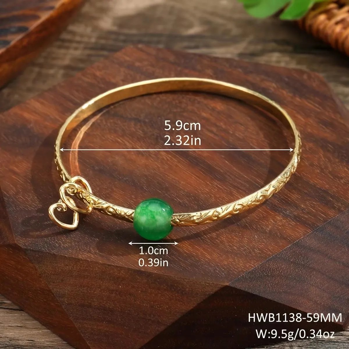 سوار حريمي دائري مطرقة هاواي ، مجوهرات ساموان دب اليشم ، ألوها التونغا البولينيزية