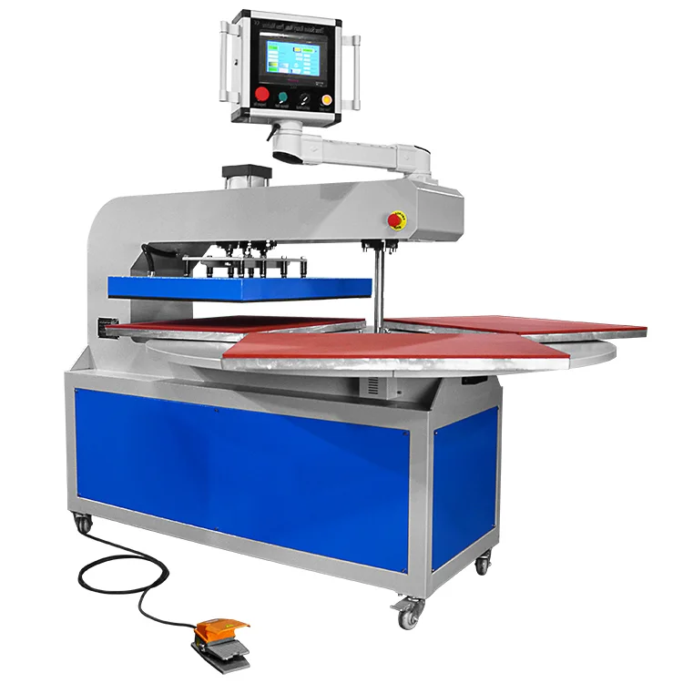 Factory 3 Station Rotary Tshirt Heat Press Machine Tshirt Printing Machine Heat Press
