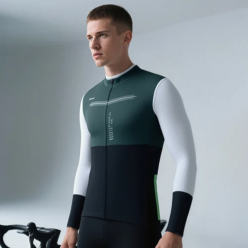 Raudax-Chaqueta de Ciclismo para hombre, camisetas de manga larga para triatlón, Ropa de Ciclismo