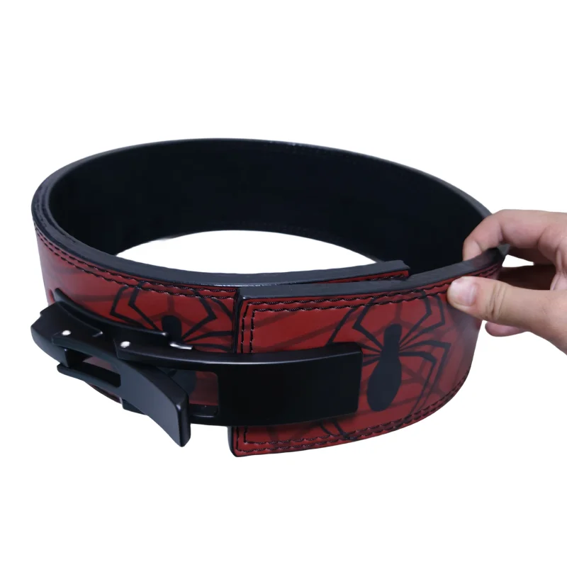 Weight Lifting Lever Belt 10mm Thick Spider Style Powerlifting Belt for Men & Women Buckle Strongman Power Weightlifting Belts