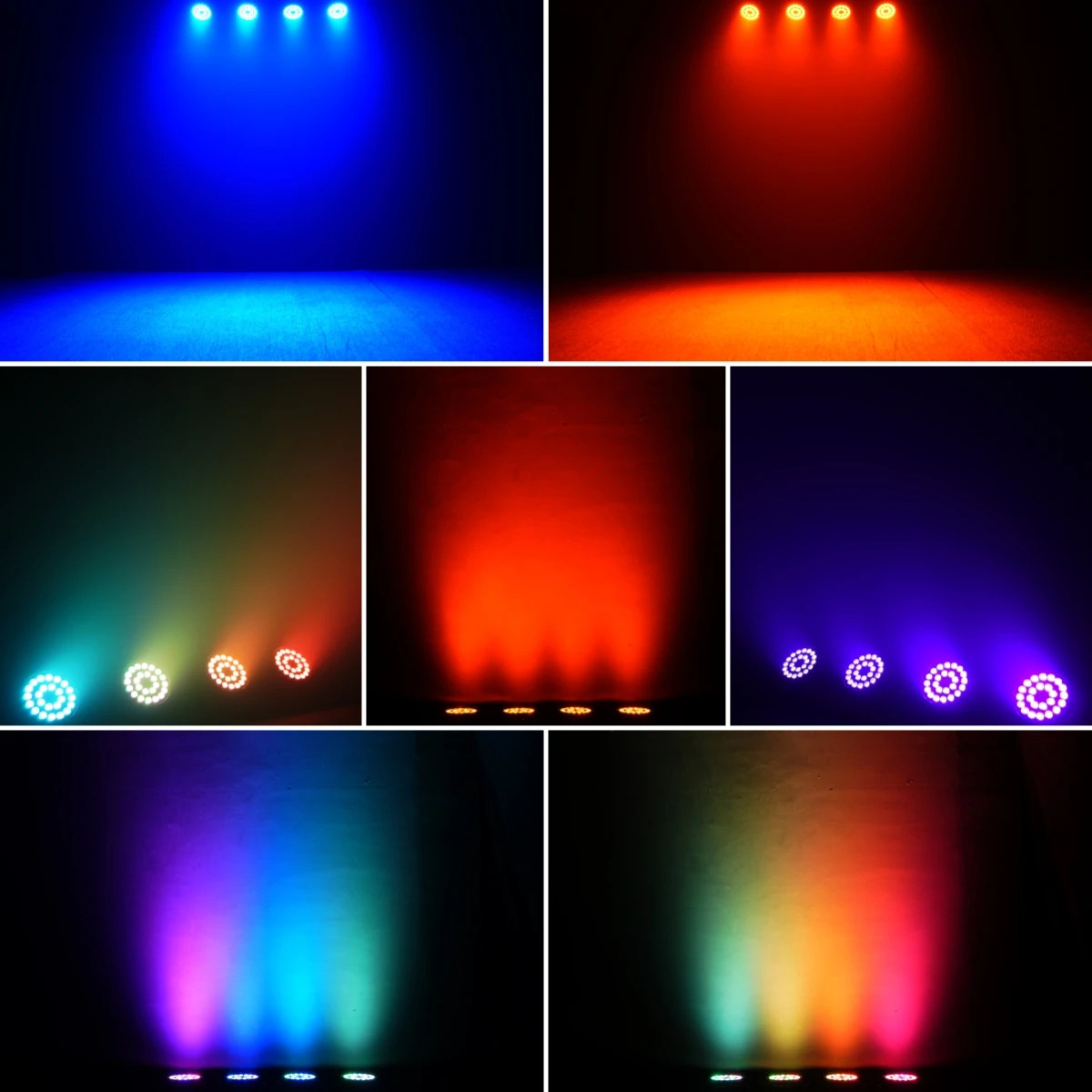 アルミ LED パーライト 24 × 18 ワット RGBWA UV 6in1 LED ステージ