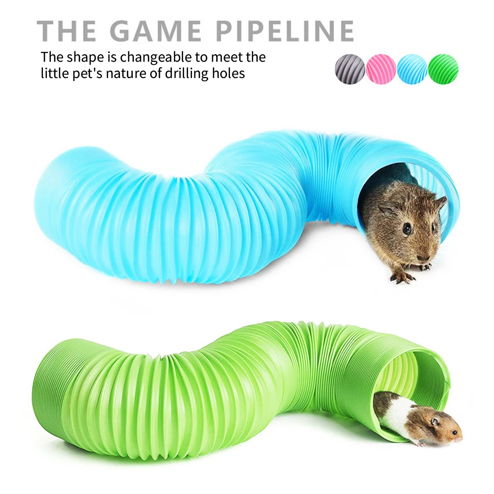 Collapsible Play Pet Tunnel Indoor Guinea Pig Animal Exercise Tube Ferret Rabbit Hamster Funny Toy Pets Products