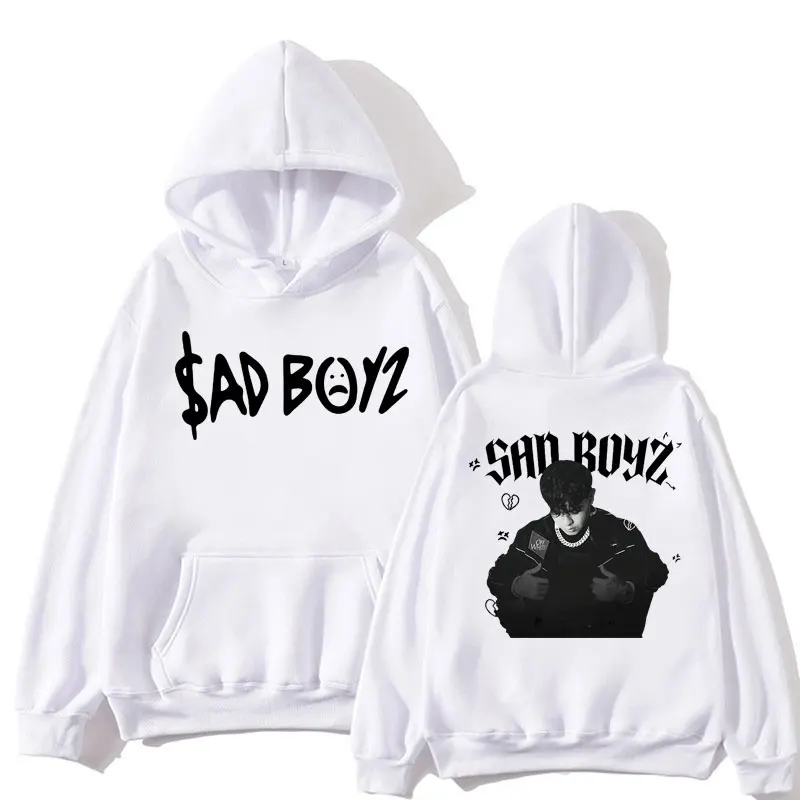 

Junior H Sad Boys Tour Print Hoodies Vintage Harajuku Hip Hop Fashion Sweatshirt Casual Loose Fleece Long Sleeve Streetwear Male