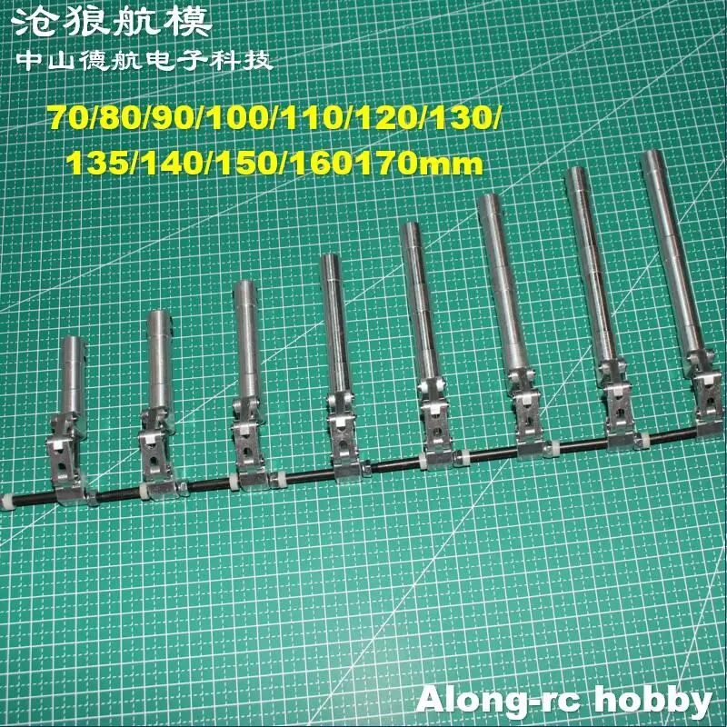 1 paire 70 80 90 100 --160 170mm D5 trou amortisseur principal train d'atterrissage à genoux adapté pour 3-6kg bricolage modèle Jet EDF RC pièce d'avion