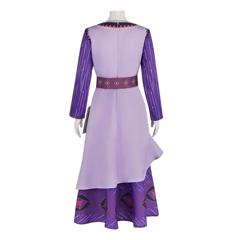 فستان أرجواني من فيلم Wish Princess Asha للفتيات في عيد الميلاد للأطفال وحفلات أعياد الميلاد المسائية Hall4;v'5,f;6.j;8' #5