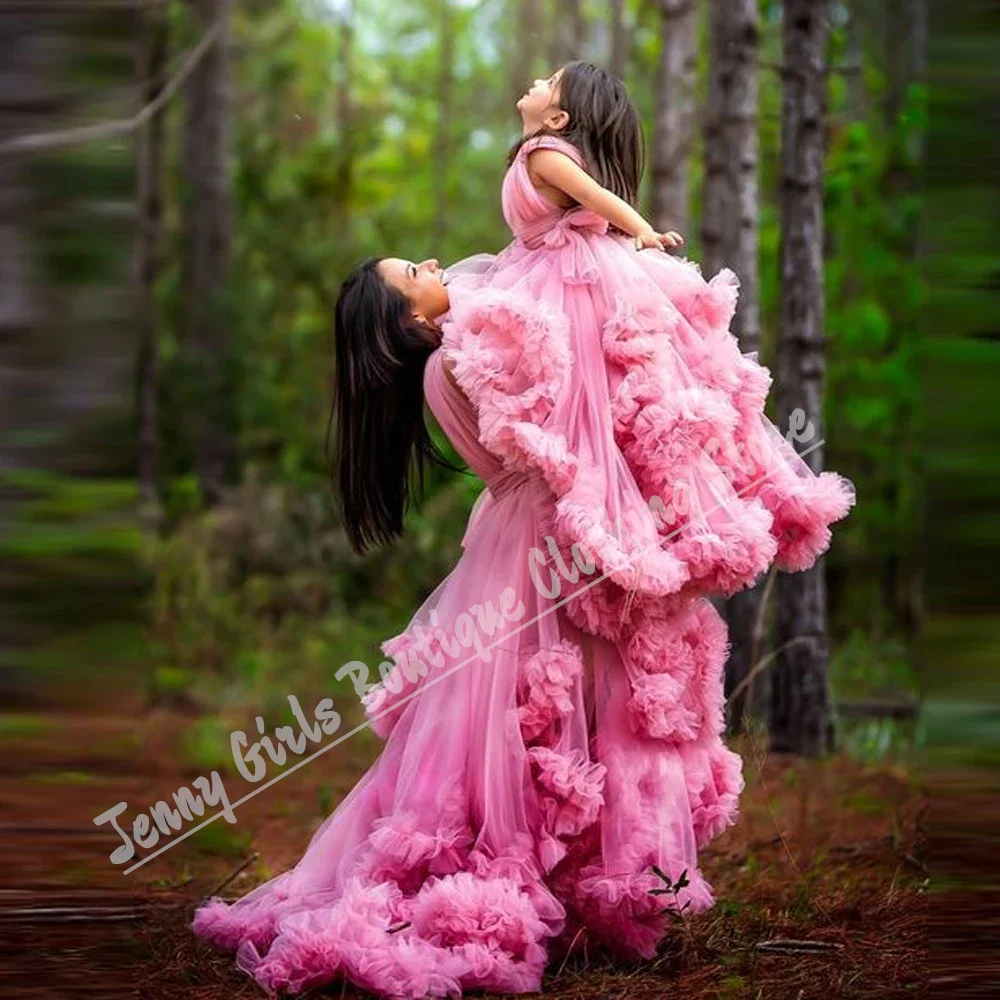 

Mother Daughter Dress Fluffy Tiered Puffy Wedding Birthday Custom Made Birthday Dress For Princess's First Communion