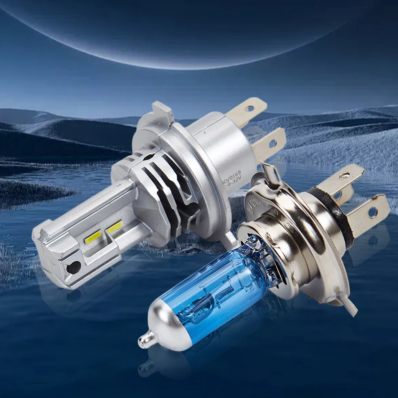 1Pcs H4 LED Motorcycle Headlight Bulb CSP for Car Motorcycle H4 LED Hi/Lo High and Low Beam Motorbike Headlamp 12V 24V