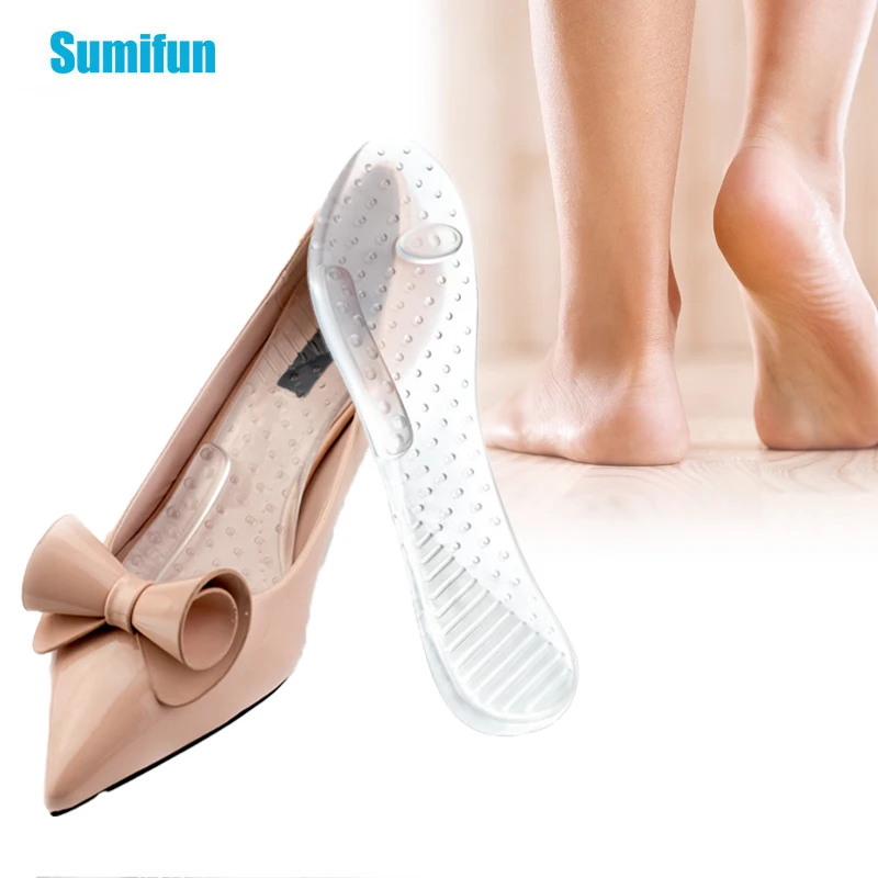 2Pcs Silicone Orthopedic Shoes Sole Insole For Feet Arch Support Pad X/O Type Leg Correction Flat Foot Sports Insert Foot Tools