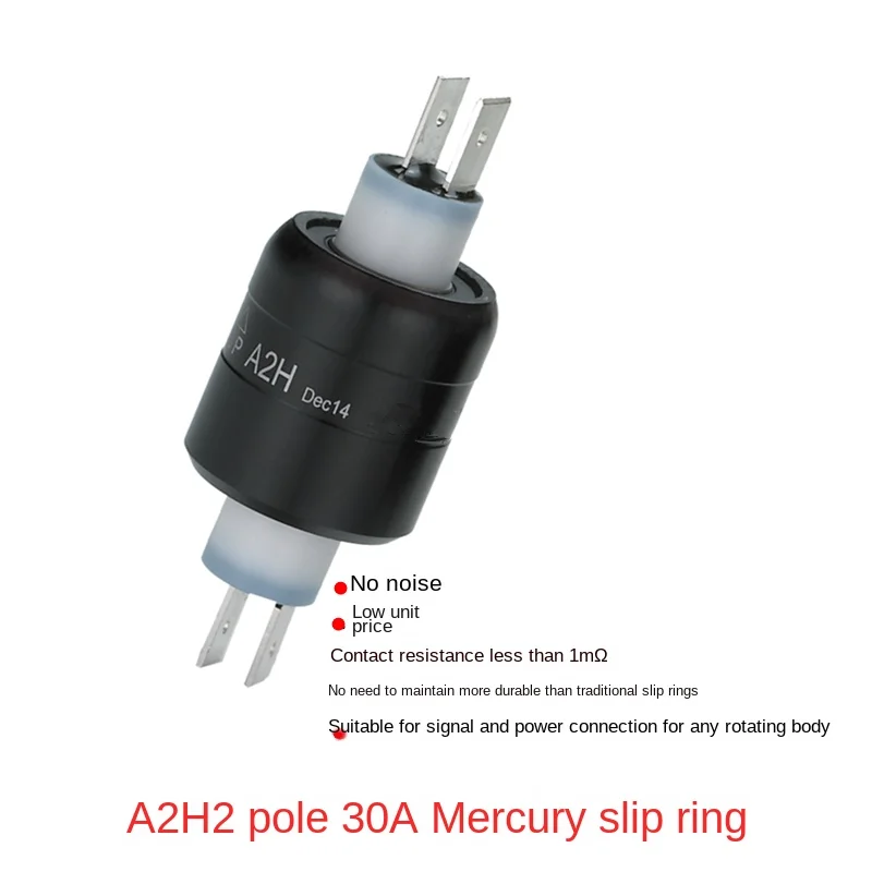 

A2H conductive slip ring rotary connector MERCOTAC M230 collector ring 2 way 30A