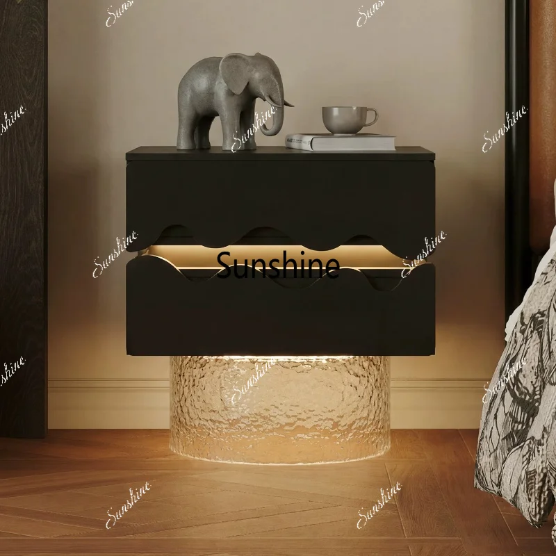 Italian light luxury bedside table bedroom home high-end locker