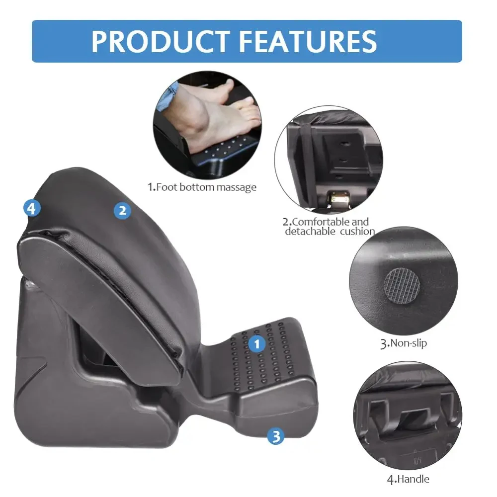 مقعد قدم مريح قابل للتعديل ، أسفل المكتب ، مسند قدم السيارة ، ارتفاع الزاوية ، مسند القدم ، المكتب المنزلي ، 3 أوضاع وظيفية #2