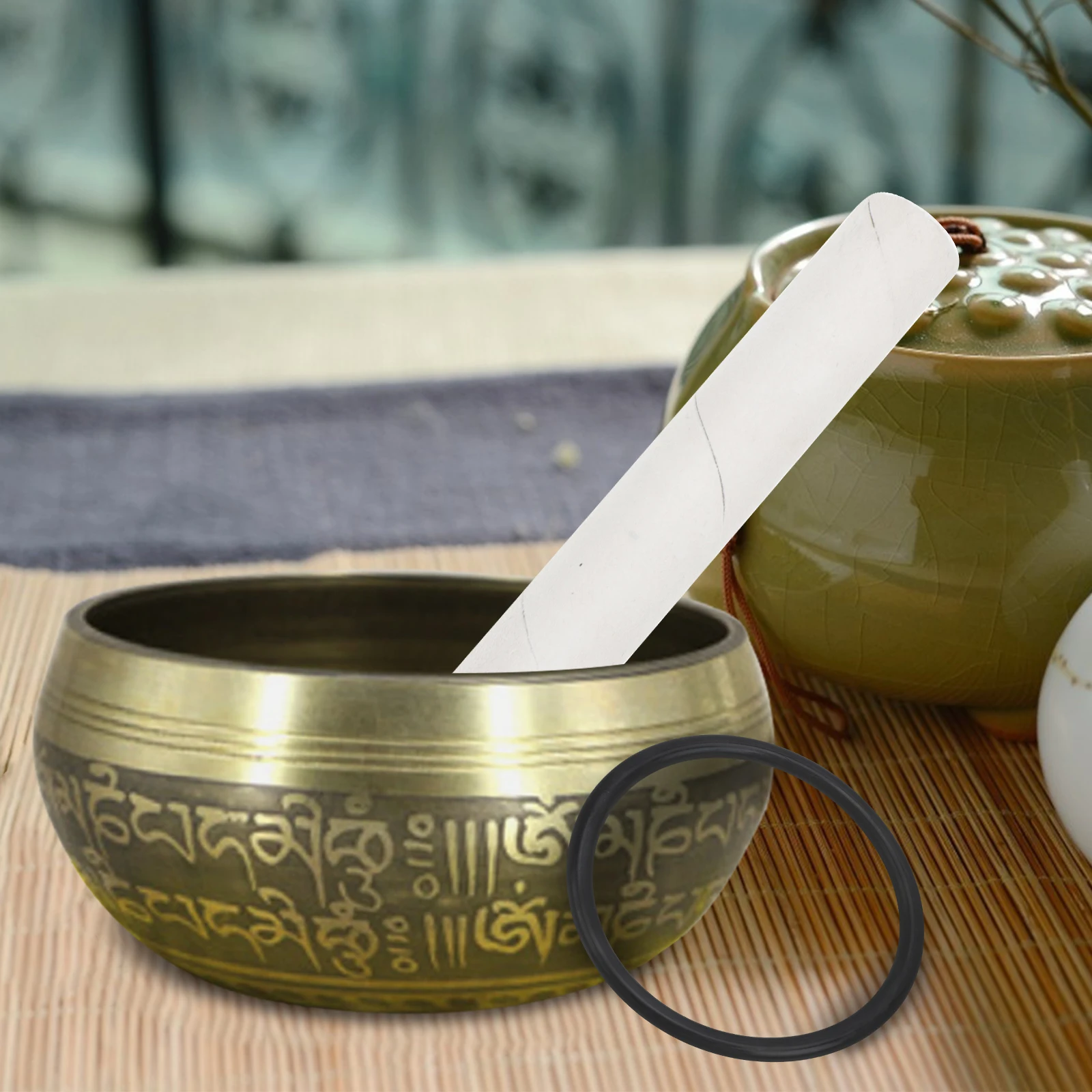 

Singing Bowl Mallet Sound Bowl Stick Accessory Percussion Instrument Striker Meditation Yoga Class Durability Practical Use