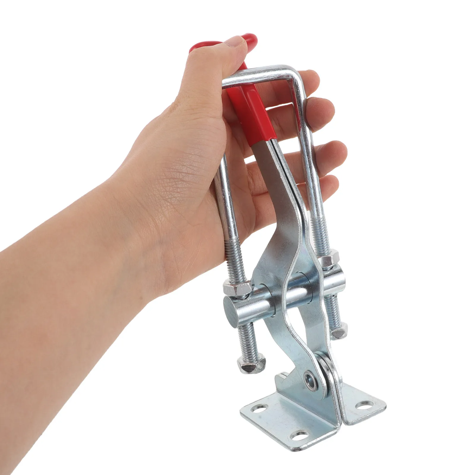 2Pcs Heavy Duty Toggle Latch Adjustable Pull Clamp M8x56mm Quick Release Lock Latch for Toolbox Case Smoker Lid Freezer Door