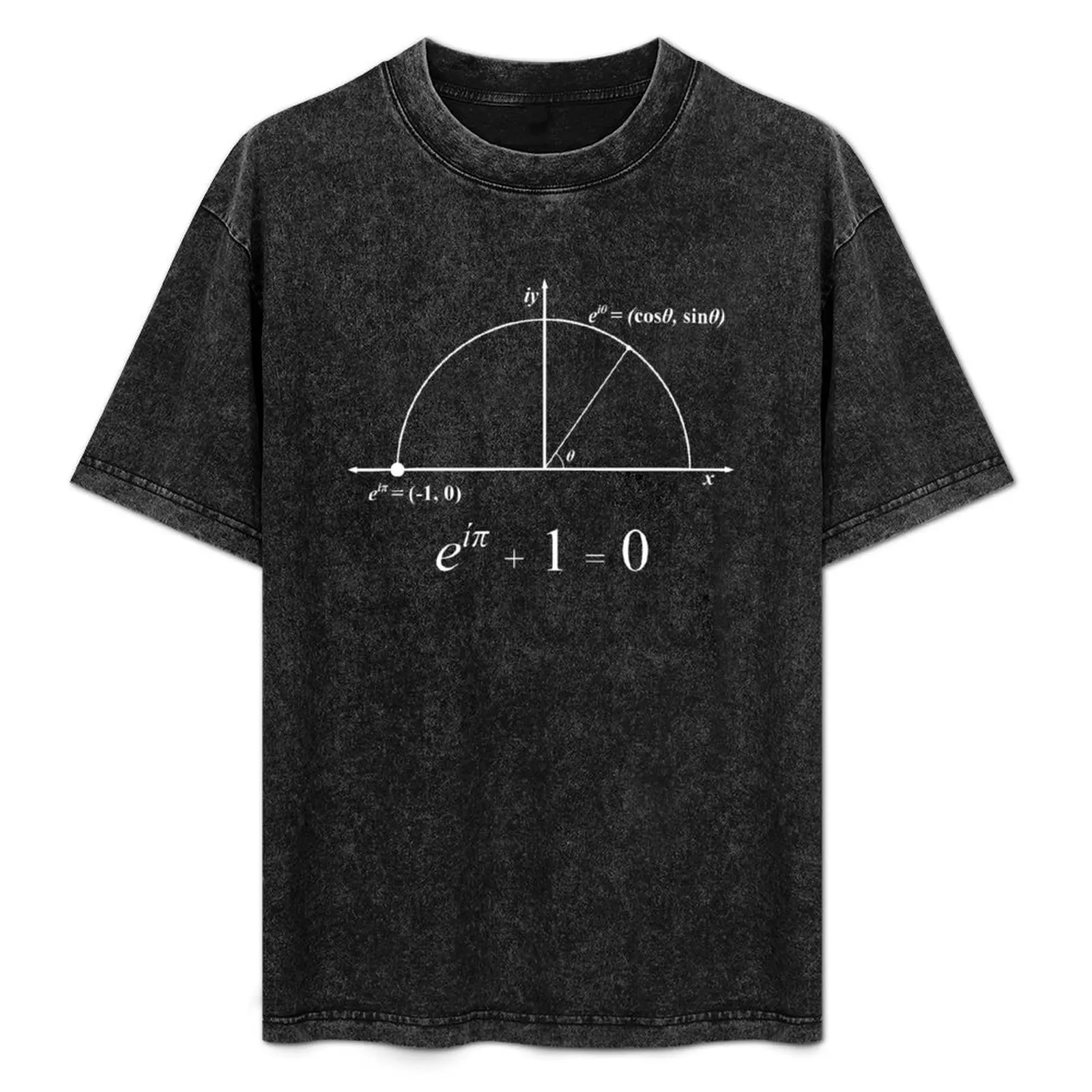 Euler's Identity (White) + Diagram T-Shirt Minimalist Graphic Tee Shirt
